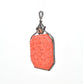 Exquisite Silver Hand-Carved Coral Pendant with Gemstone Accents