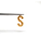18k Solid Yellow Gold S Initial Letter Pendant