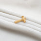 18k Solid Yellow Gold T Initial Letter Charm Pendant