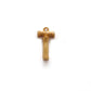18k Solid Yellow Gold T Initial Letter Charm Pendant
