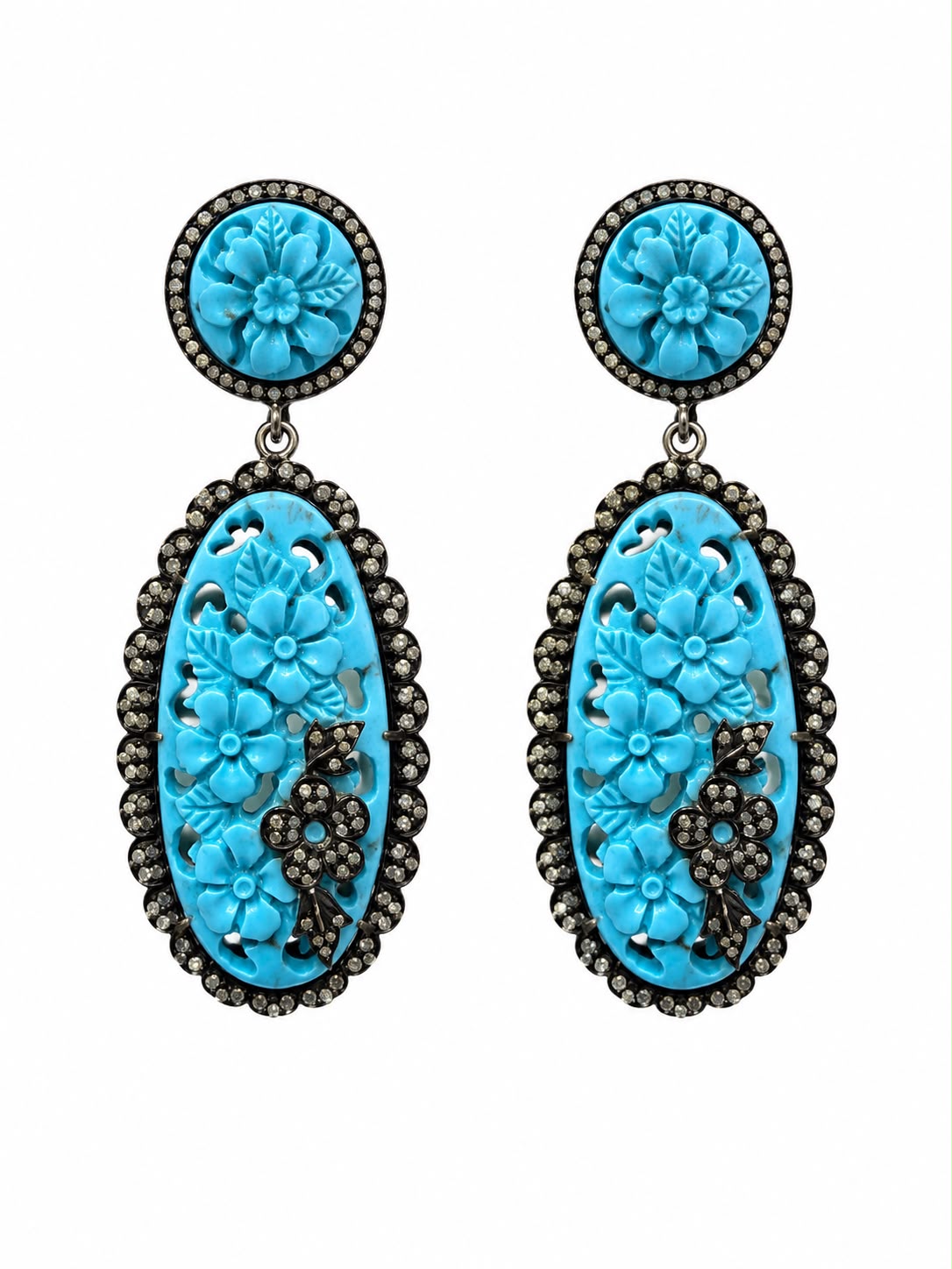 Carved Bloom Earrings