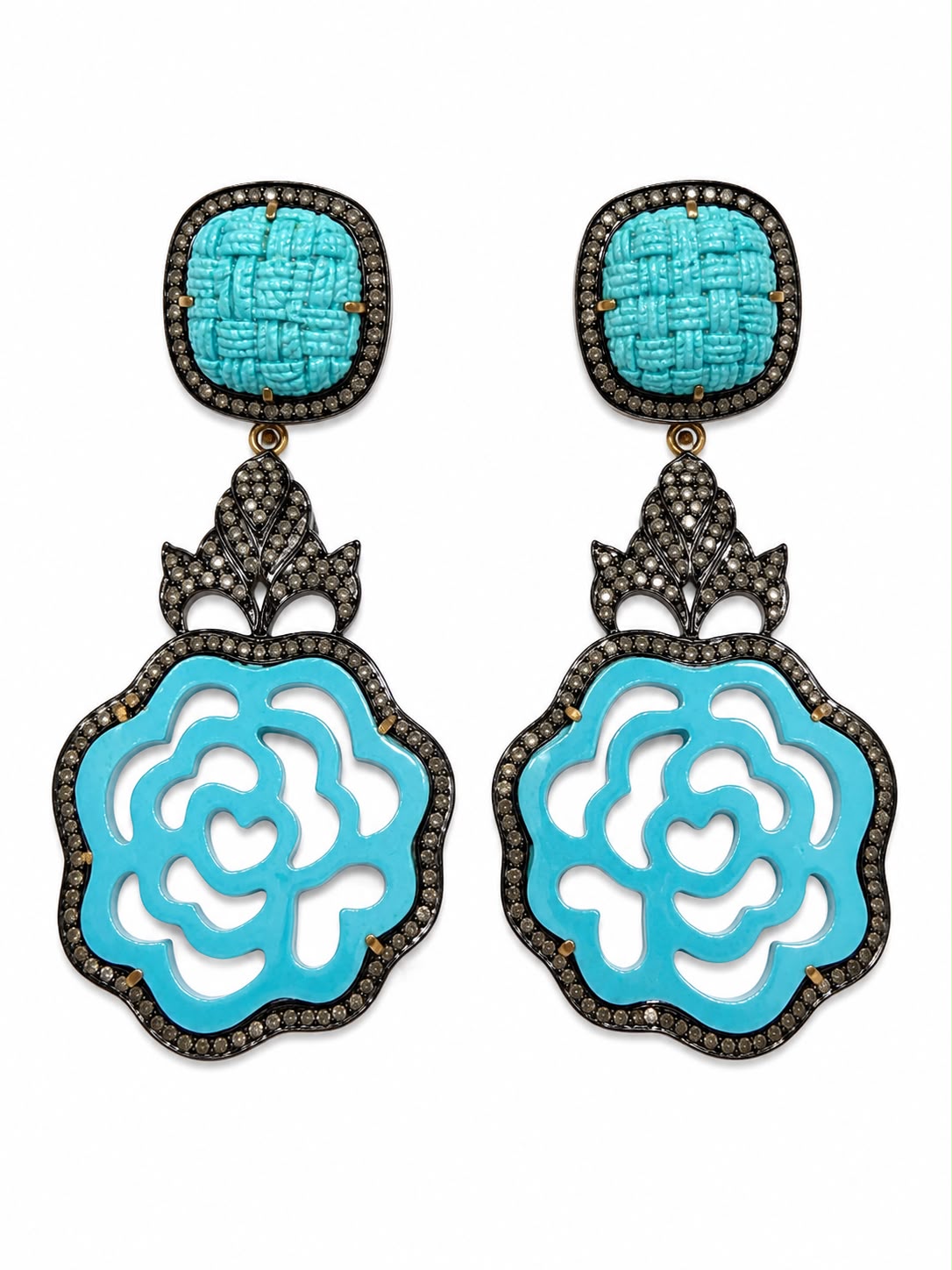 Midnight Rose Earrings