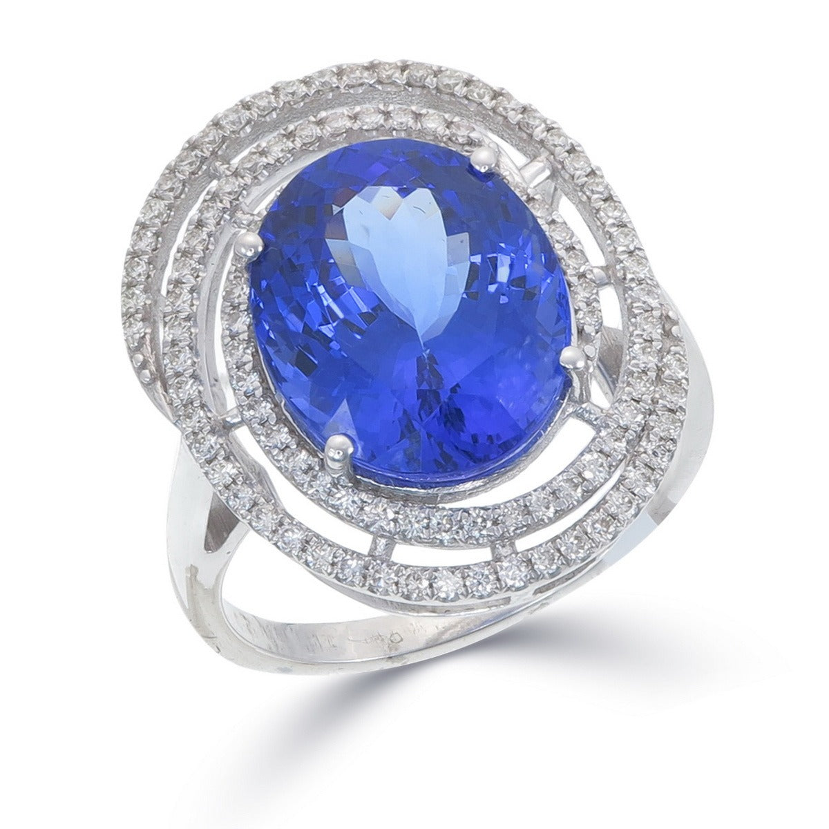 The Tanzanite Orbit Ring