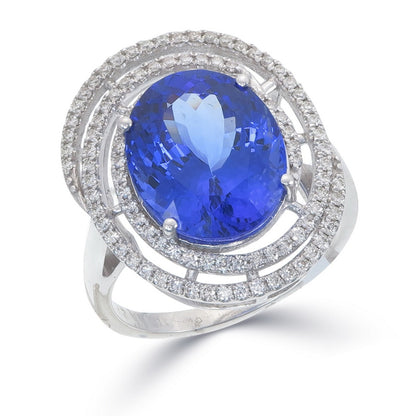 The Tanzanite Orbit Ring