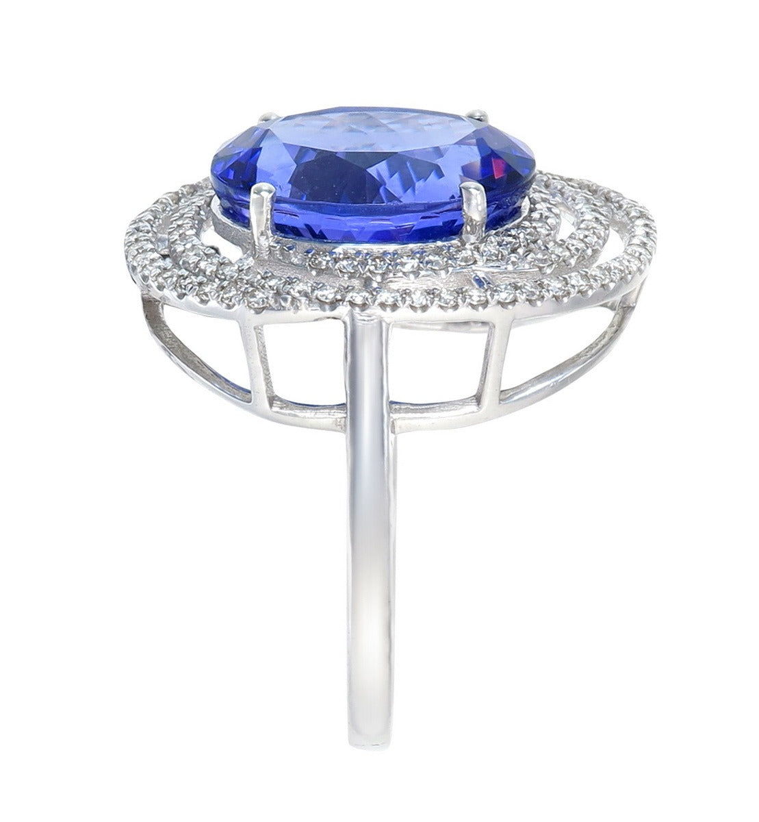 The Tanzanite Orbit Ring