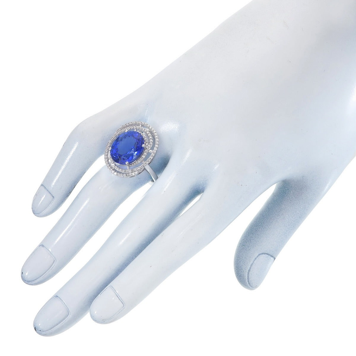 The Tanzanite Orbit Ring
