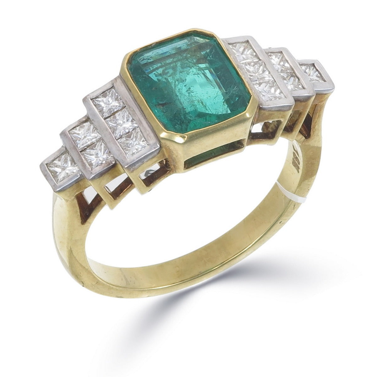 The Deco Emerald Ring