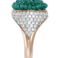 The Caviar Emerald Ring