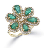 The Emerald Bloom Ring