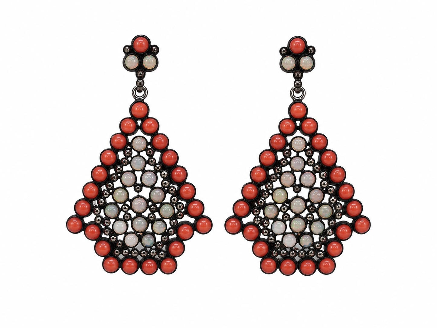 Ember Lattice Drop Earrings