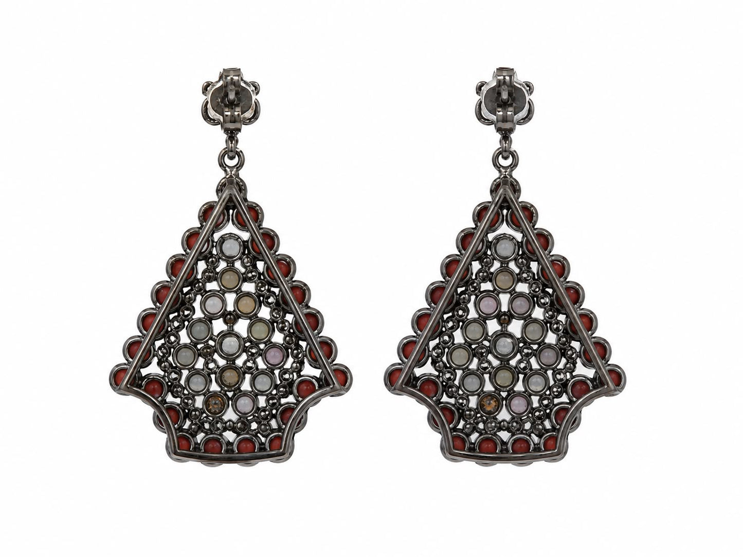 Ember Lattice Drop Earrings