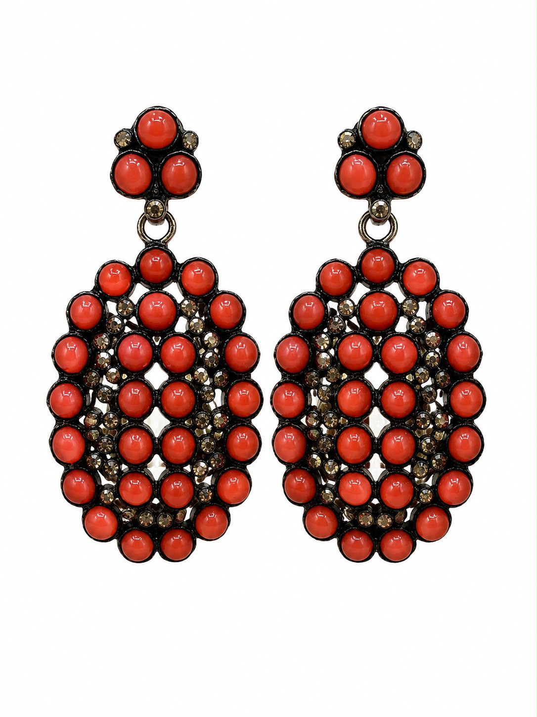 Rosette Oval Drops
