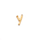 18K Solid Yellow Gold Pendant Y Initial Letter Charm