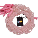 Rose Quartz Faceted Oval  Stone Beads, ( 9x8-11x8mm  Size)