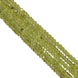 Peridot Stone Faceted Beads, 3-3.5mm (Round Shape)