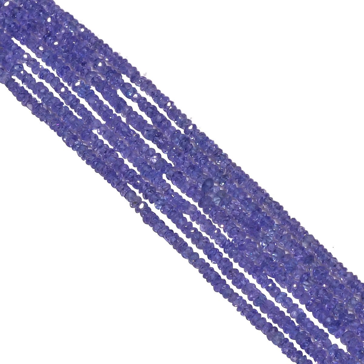 Tanzanite Fine Faceted Round Ball Shape Beads Strand In  2.5mm