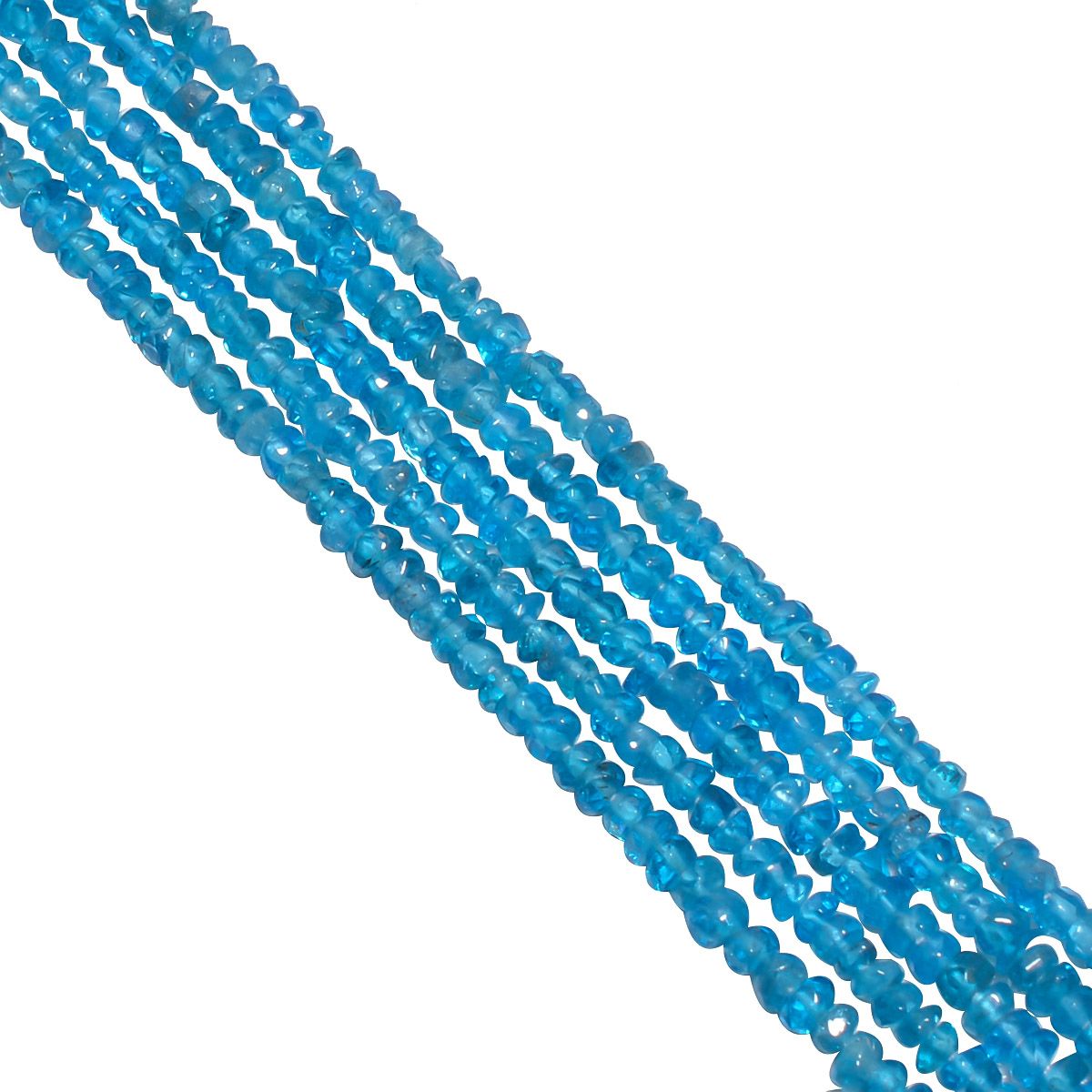 Apatite 3mm Faceted Roundel Beads Strand, Apatite Faceted Roundel Beads, Natural Apatite Faceted Beads Strand