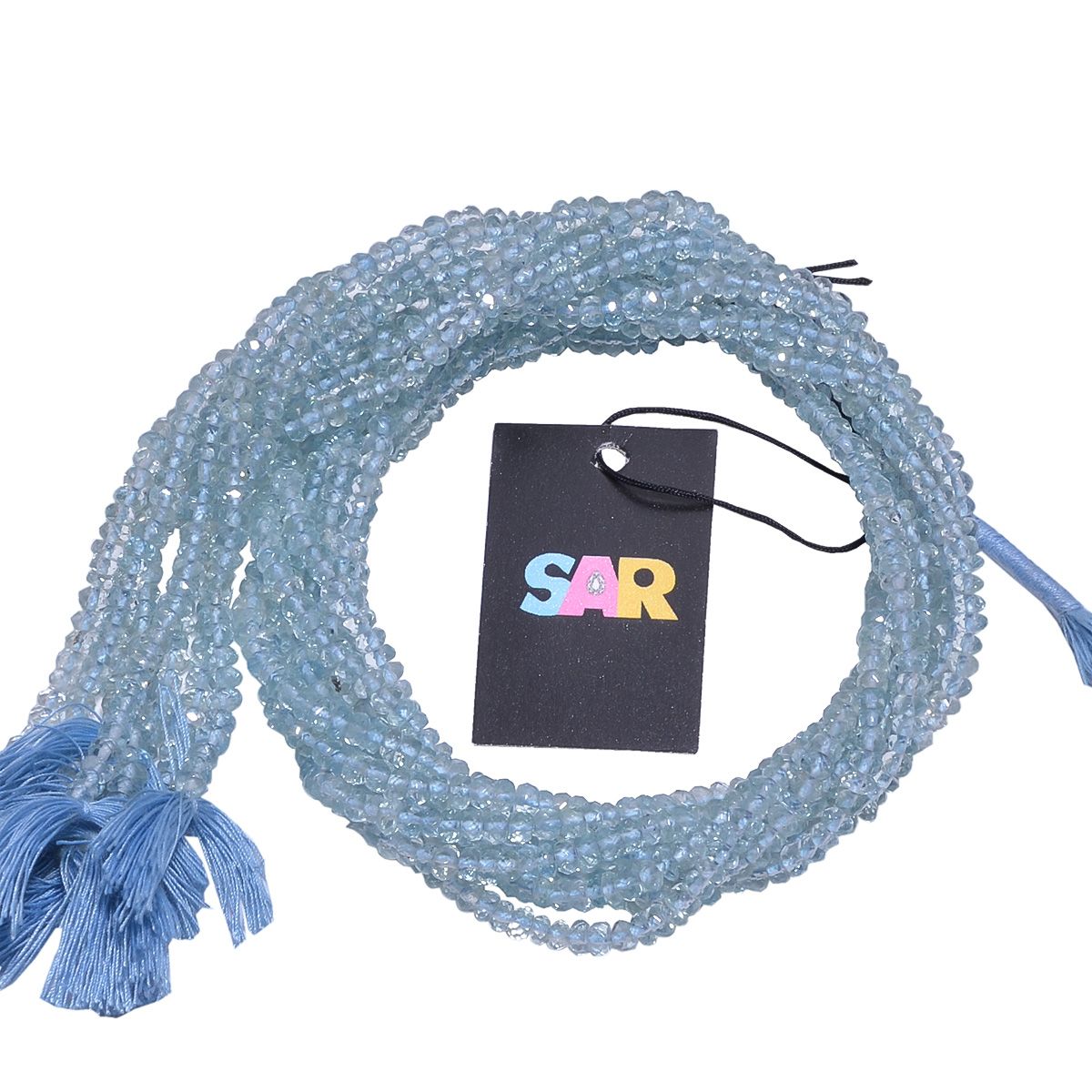 Aquamarine 4mm Faceted Roundel Beads strand, Aquamarine Faceted Roundel Beads, Aquamarine Stone Beads