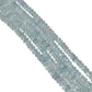 Aquamarine 4-4.5mm Faceted Roundel Beads Strand, Aquamarine Faceted Roundel Beads, Aquamarine Stone Beads Strand,