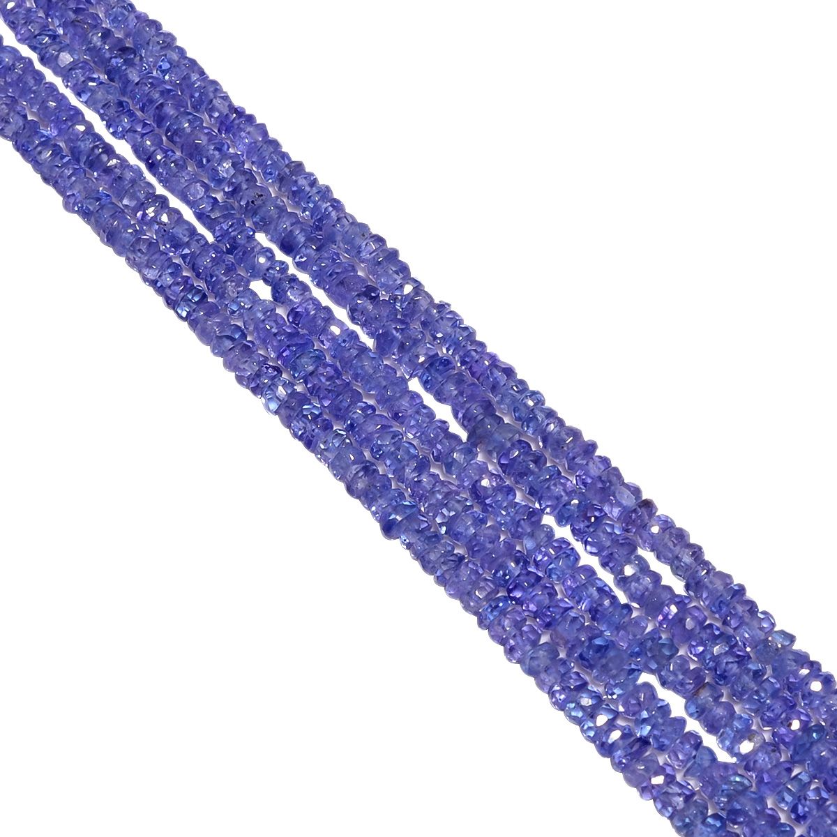 Tanzanite 3mm Faceted Roundel Beads Strand, Tanzanite Faceted Roundel Beads, Tanzanite Stone Beads, Tanzanite