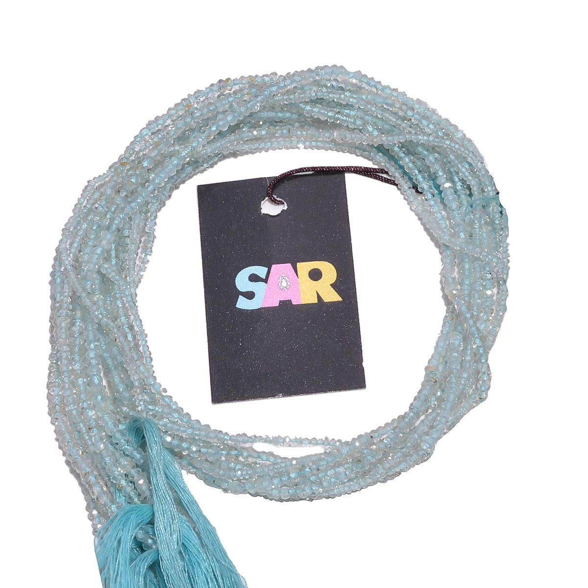 Aquamarine Faceted Roundel Shape 2-2.8mm Beads, Aquamarine Faceted Beads, Aquamarine Faceted Roundel Beads