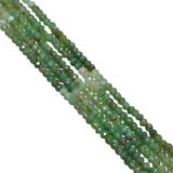 Chrysoprase Shaded Faceted Roundel Beads Strand (4mm)