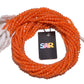 Carnelian Faceted Roundel Beads Strand in 3.5-4.5mm