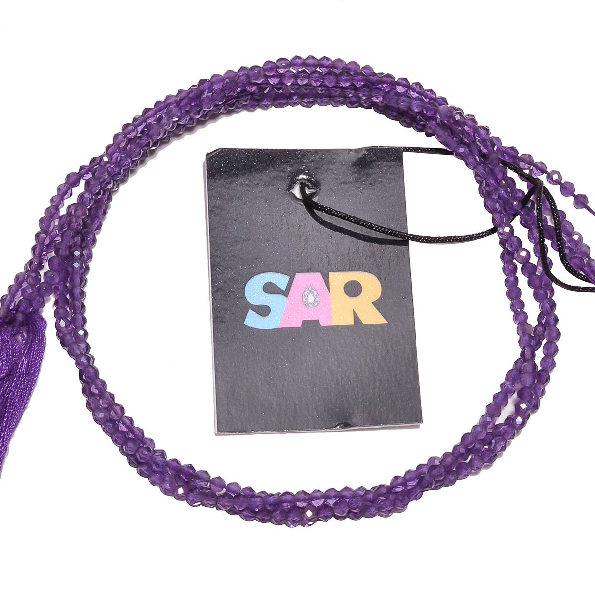 Amethyst Faceted Roundel Beads, Amethyst Faceted Beads in 2.5-3mm