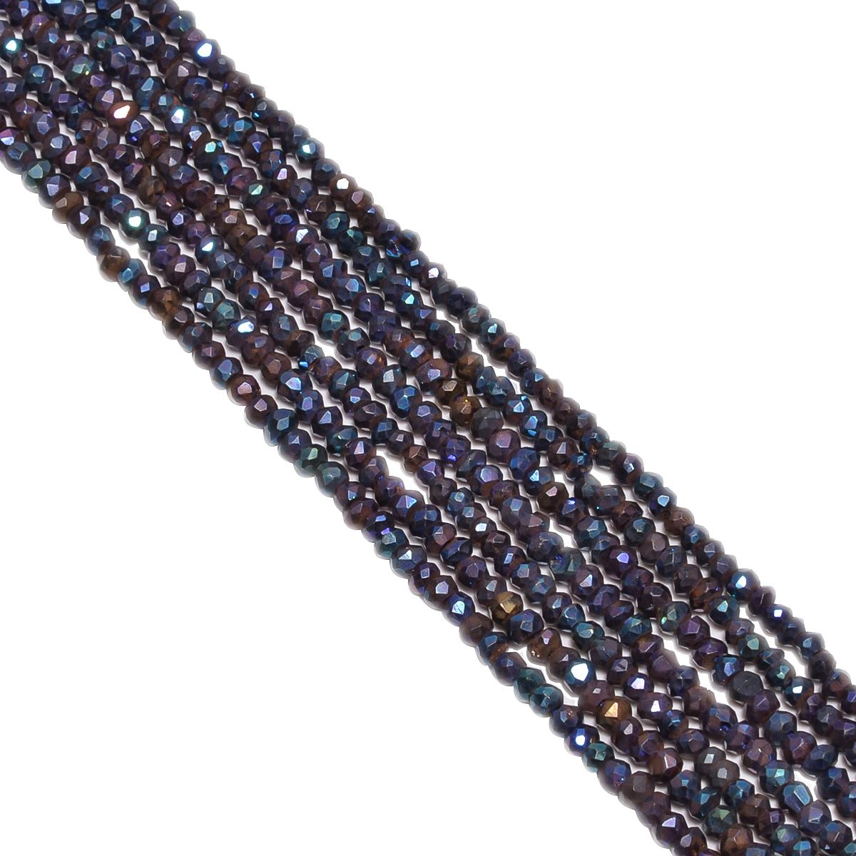 Pyrite Stone Mystic Coated Fine Faceted Beads in 3.5-4mm Size