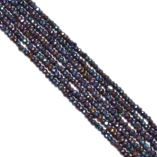 Pyrite Stone Mystic Coated Fine Faceted Beads in 3.5-4mm Size