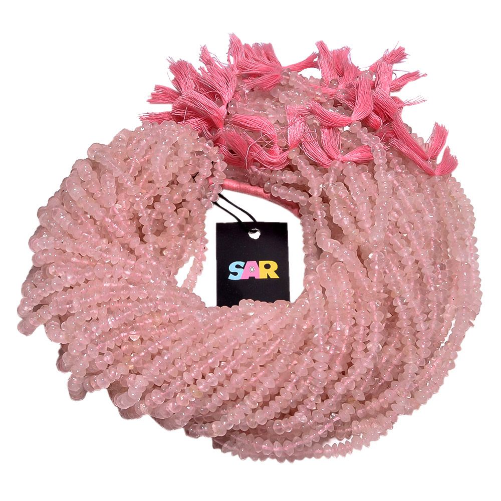 Rose Quartz Smooth Beads -5mm ( Round Ball Shape)