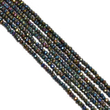 Multi Pyrite Gem Stone Beads in Roundel Shape, Size 3.5-4mm