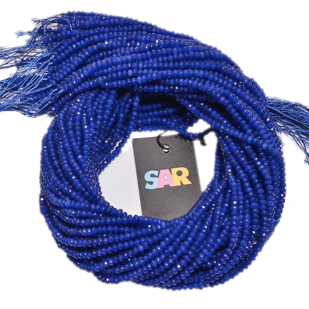 Lapis Chalcedony Beads Strand - (Dyed) in Size 3.5mm