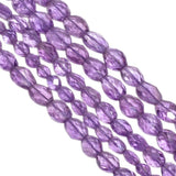 Brazil Amethyst 7x5-10x7mm Faceted Oval Beads Strand, Brazil Amethyst Faceted Oval Beads, Amethyst Oval Beads