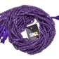 African Amethyst 3.5-5mm Smooth Roundel Beads Strand, Dark Amethyst Plain Roundel Beads, Amethyst Plain Roundel Beads