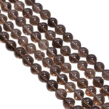 Smoky Quartz  Smooth Round Ball Shape Beads,Strand In 8 mm