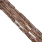 Smoky Quartz 10x5mm Smooth Tube Beads Strand, Smoky Quartz Plain Tube Beads, Smoky Quartz Beads Strand