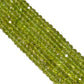 Peridot 5-5.5mm Faceted Roundel Beads Strand, Peridot Stone Beads, Gems Peridot Faceted Roundel Beads, Natural Peridot
