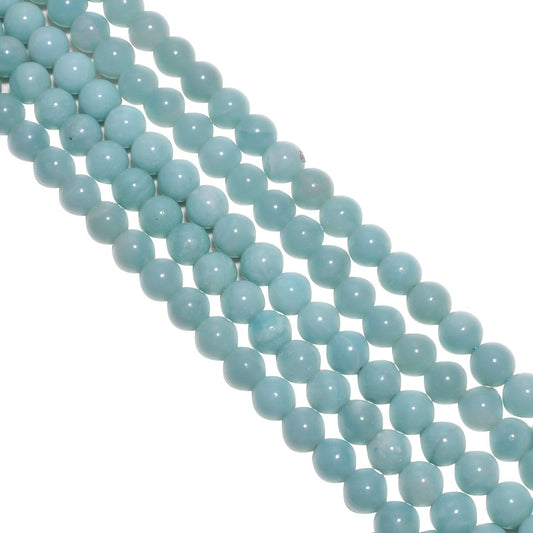 Amazonite Round Ball Shape-8 mm Plain Stone Beads