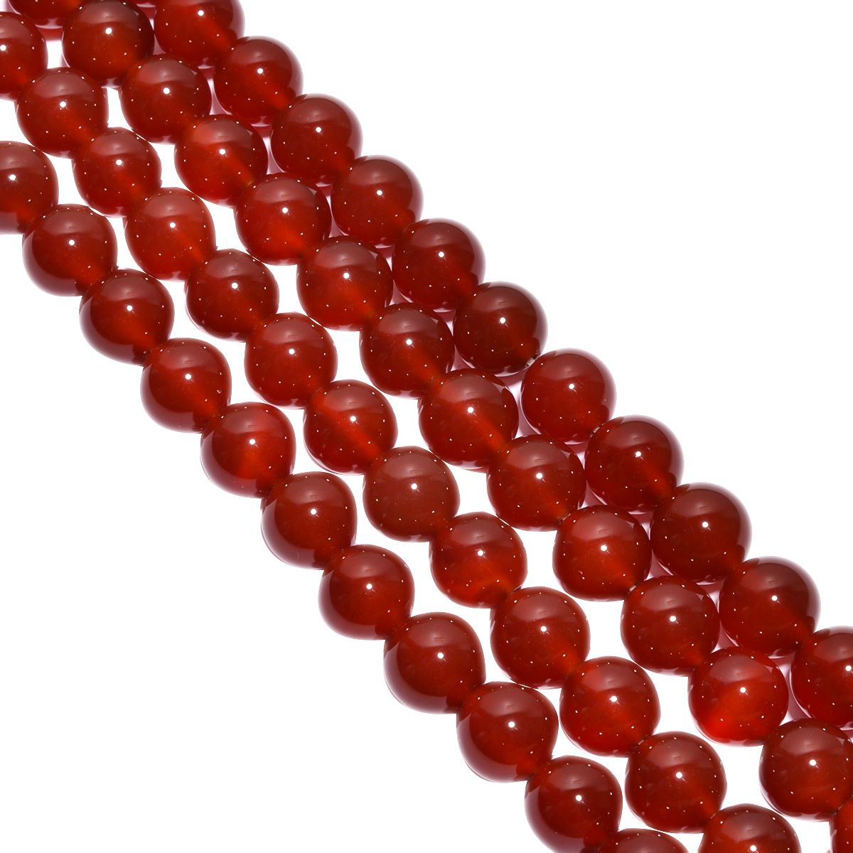 Carnelian Plain Stone Beads Round Ball Shape-(12mm size)