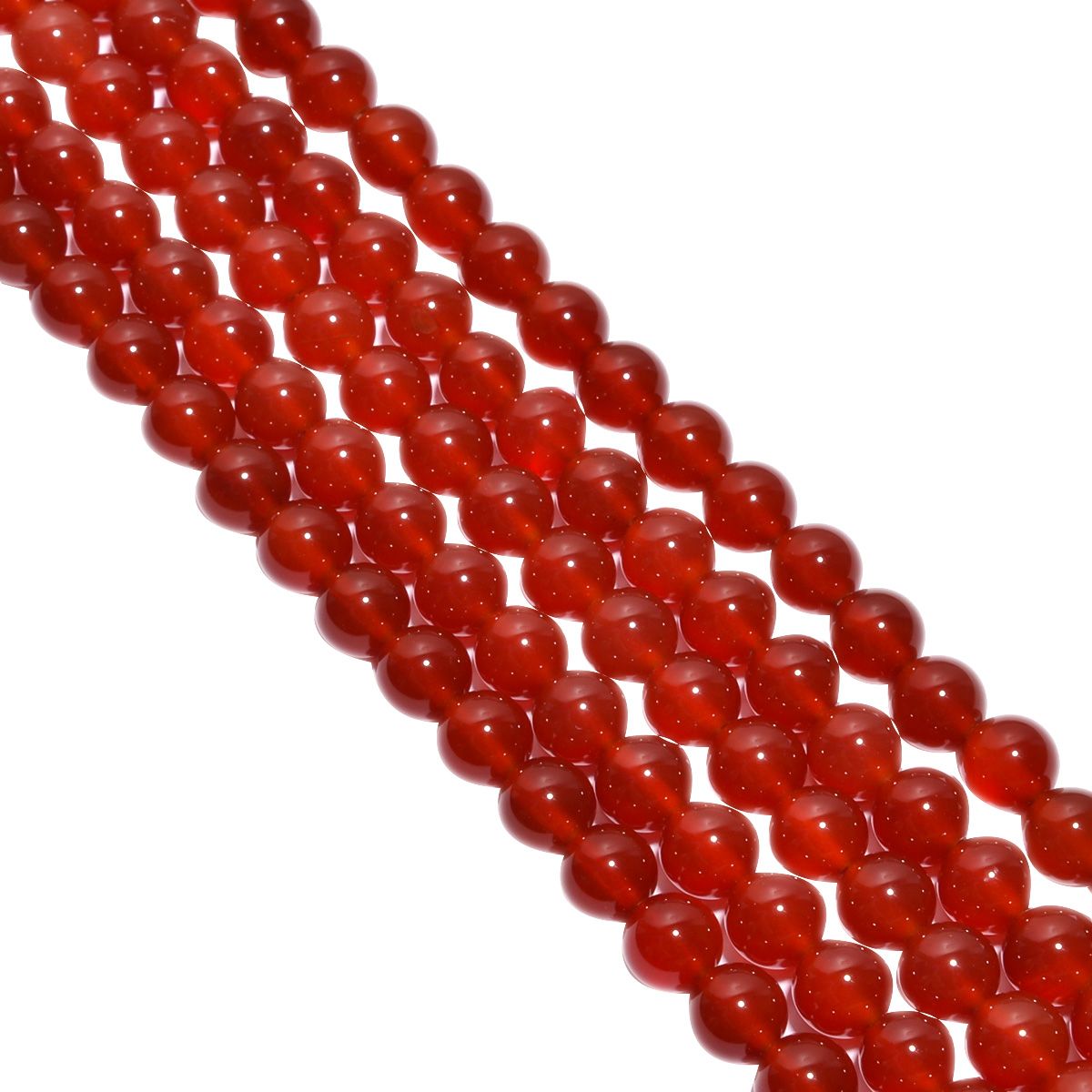 Carnelian Plain Stone Beads-8 mm Size And Round Ball Shape