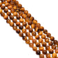 Brown Tiger Eye Smooth Stone Beads Round Ball Shape Strand In 8 mm Size