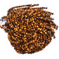 Brown Tiger Eye Plain Beaded Beads Round Ball SHape -6 mm Size