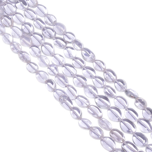 Crystal Quartz Faceted Oval Stone Beads -9x7-14x10mm Size