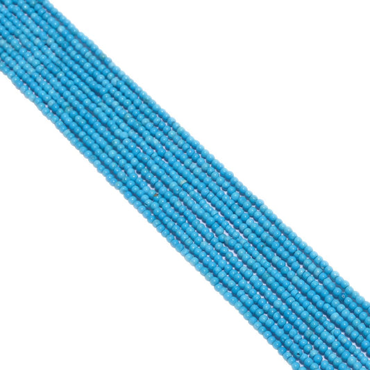 Turquoise Round Shape -2mm Faceted Beads