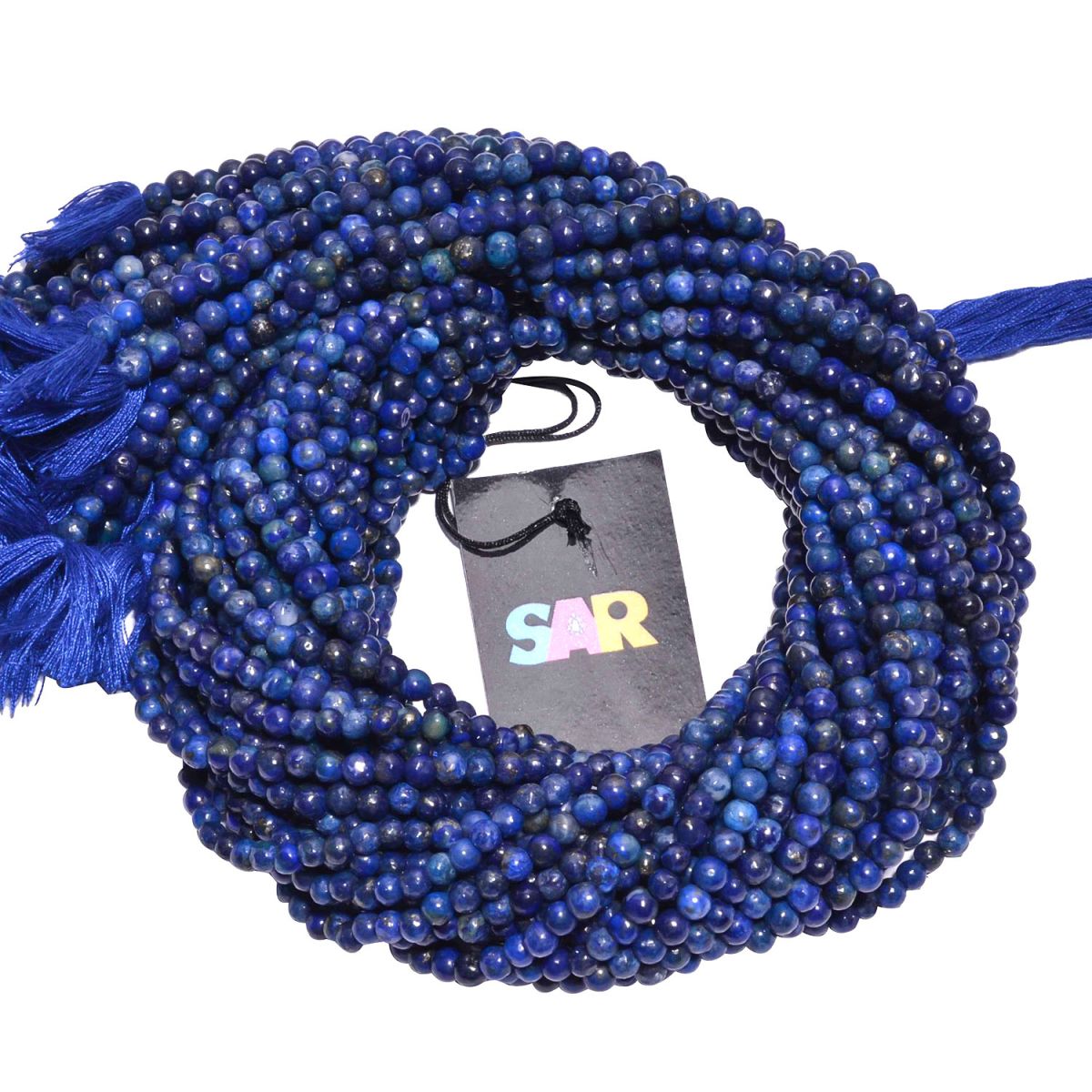 Lapis Plain Beaded Beads Round Shape, (4.5mm Size)