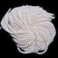 White Shell Plain Stone Beads Round Ball Shape In 6mm