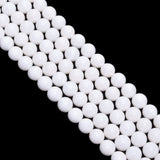 White Shell Plain Beads Round Ball Shape,  (10mm)