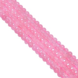 Rose Quartz Smooth Beads-6mm Size, (Round Ball Shape)