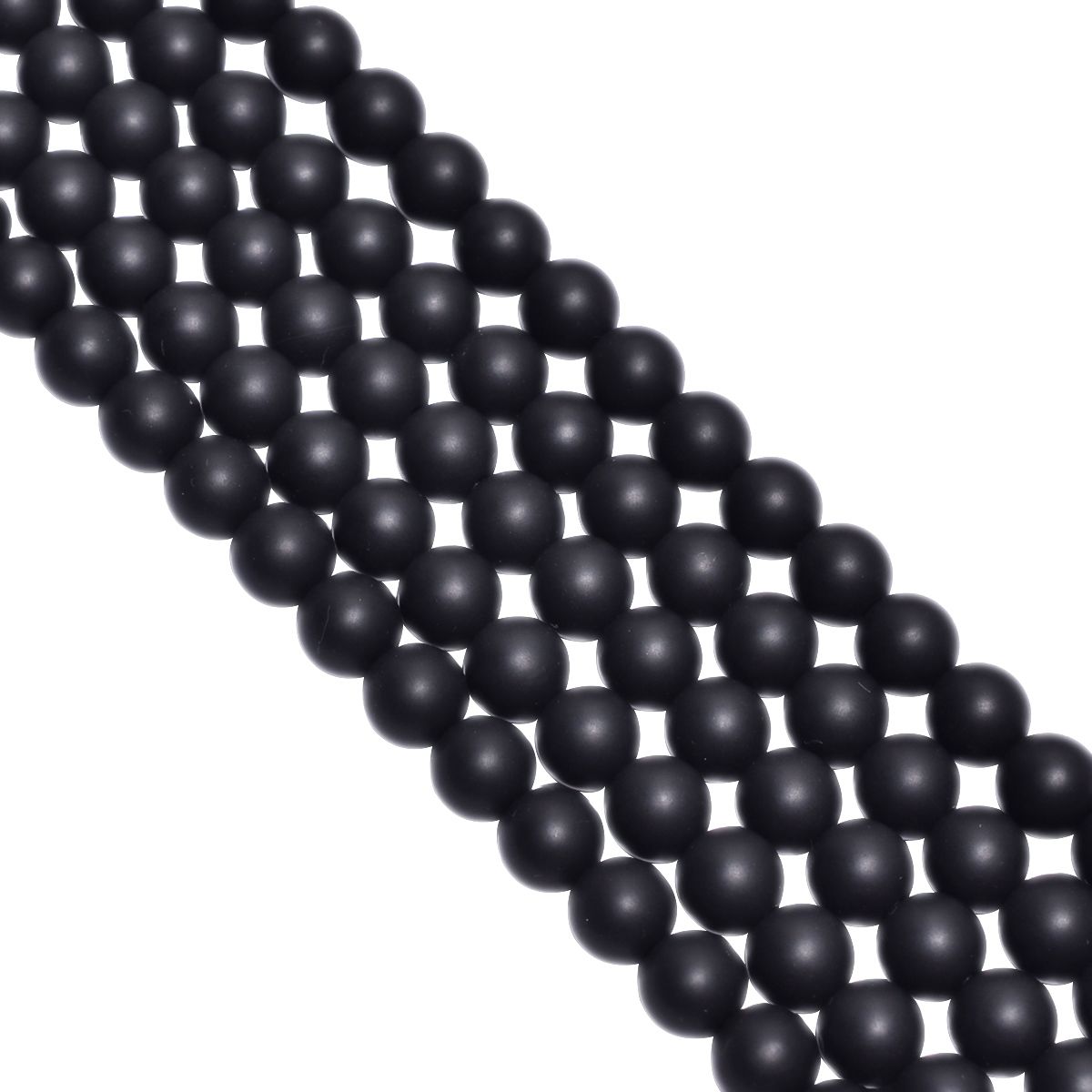 Black Onyx Matt Plain Stone Beads -6mm Size And Round Ball Shape